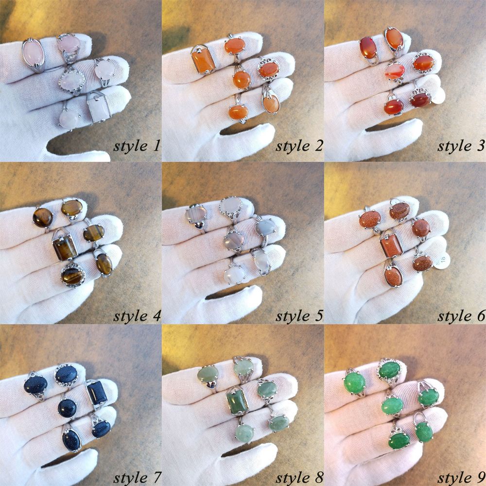 Nhẫn đeo ngón đính đá thời trang Bohemia sành điệu cho nữ