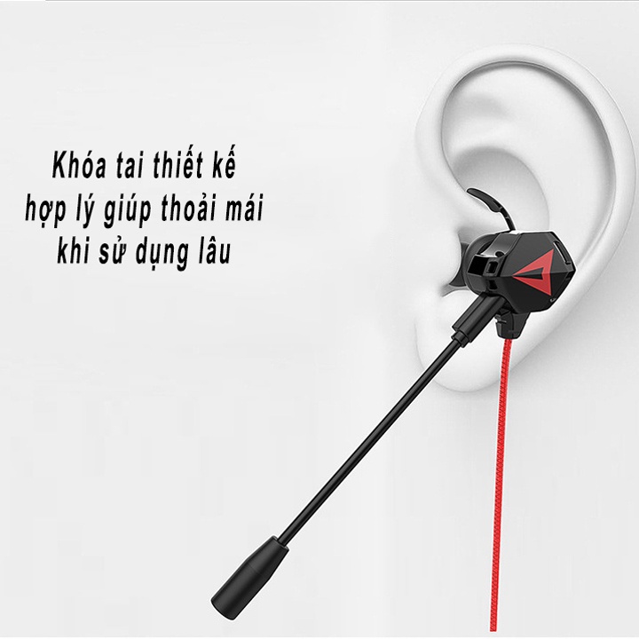 Tai nghe Gaming có mic rời S2 chính hãng SD DESIGN chuyên dùng cho game thủ PC PUBG/ROS/FreeFire, chân Jack cắm 3.5mm