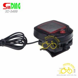 Đồng hồ đo tốc độ xe đạp có dây Sunding SD548B