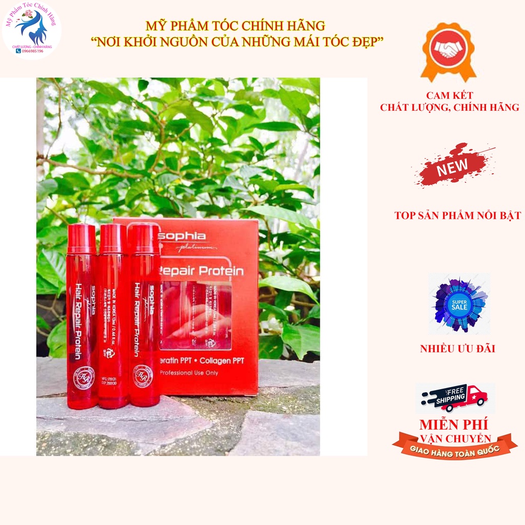 💖 BEST SELLER 🌺 Chuyên gia phục hồi tóc hư tổn Sophia Protein Repair (01 lọ 13ml)