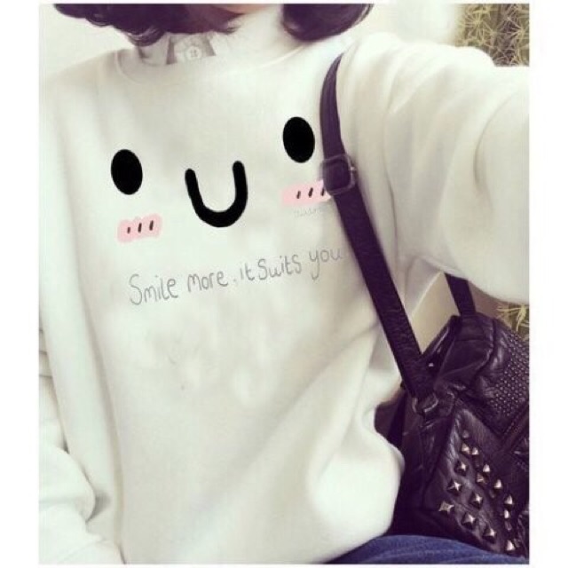 Áo thun mặt cười cute