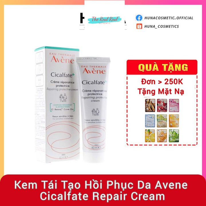 [Mã giảm giá mỹ phẩm chính hãng] [AUTH PHÁP] KEM TÁI TẠO HỒI PHỤC DA AVENE CICALFATE REPAIR CREAM