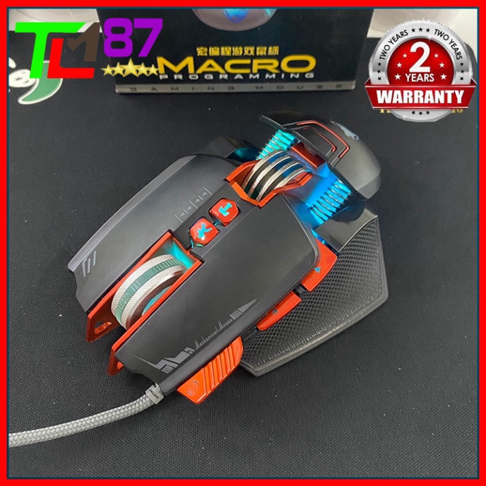 Chuột Gaming LED Thở 7 Màu RGB Có Dây T-WOLF V9 - Chuột Máy Vi Tính PC Laptop Mouse Chuyên Game