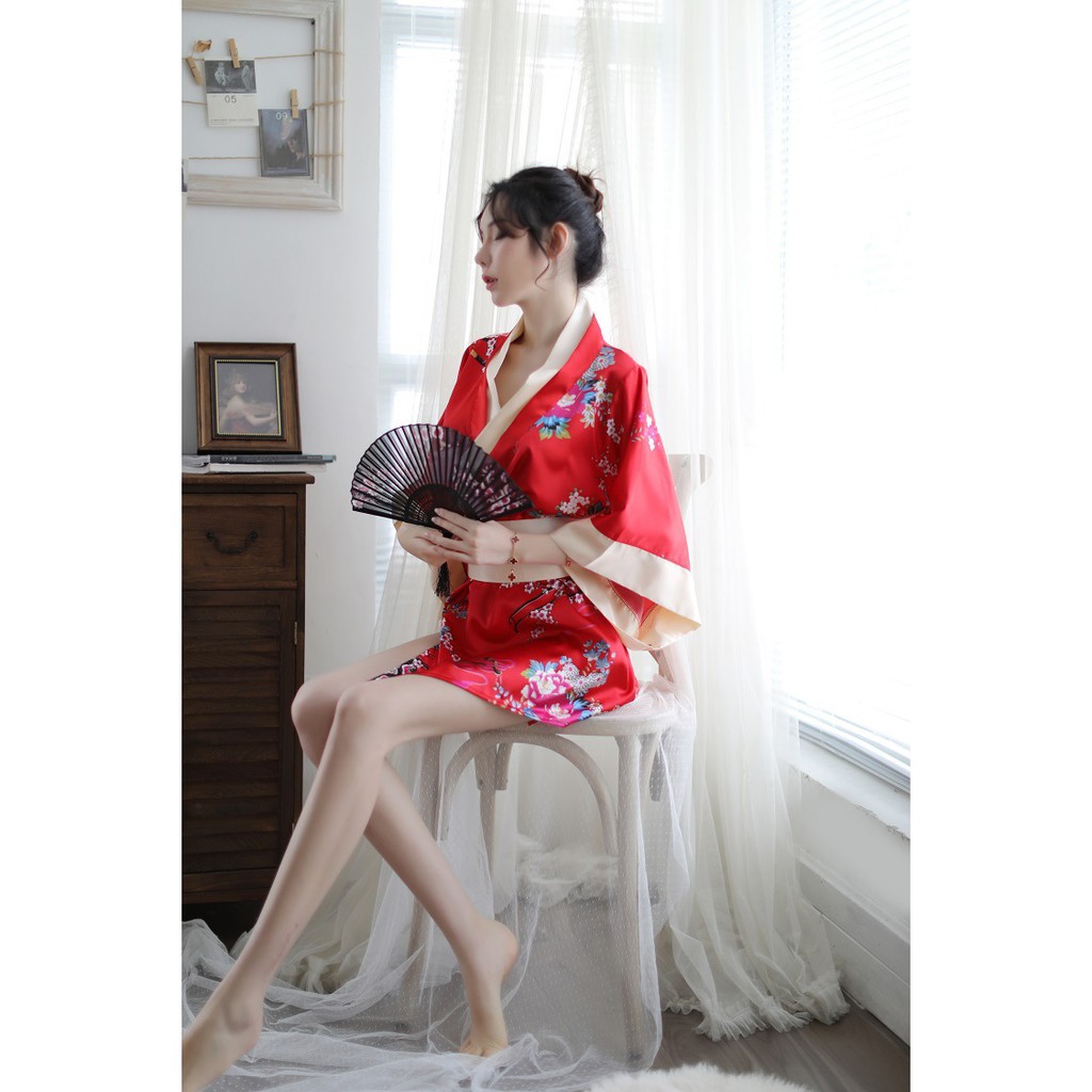 Áo Choàng Ngủ Kimono Phong Cách Nhật Bản MS5060 | BigBuy360 - bigbuy360.vn