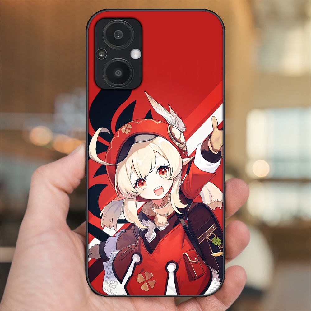 Ốp lưng Oppo Reno 7Z 5G viền đen in hình Klee Genshin Impact