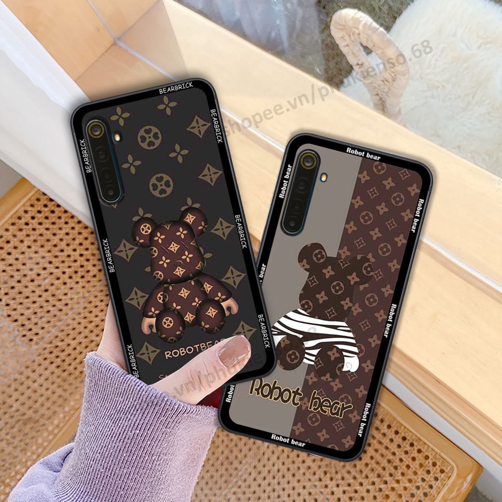 Ốp lưng điện thoại Realme 6 / 6 Pro in hình gấu bear, kaws, doremon thời trang, ốp lưng cao cấp chất lượng