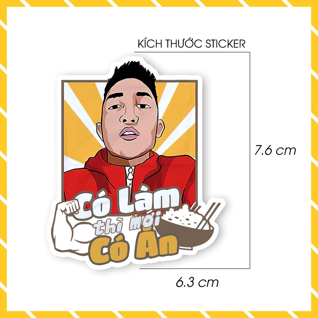 Hình Dán Sticker Meme Giang Hồ Mạng Chế | Sticker Dán Mũ Bảo Hiểm Chống Nước Tại Azsticker Kích Thước Từ 6 - 10Cm