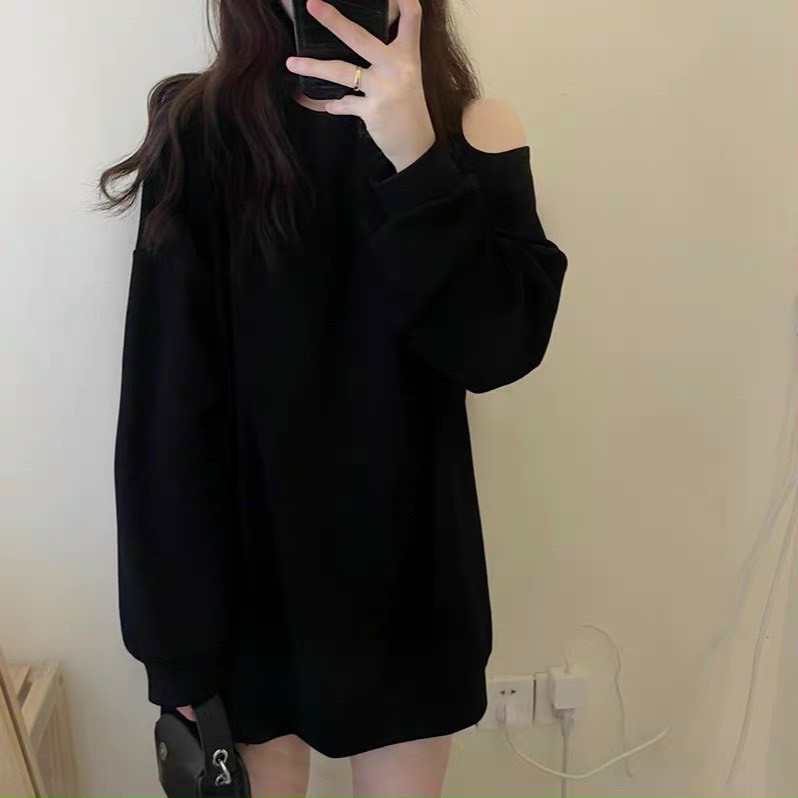 ÁO VÁY LEN KHOÉT VAI HÀN QUỐC CHẤT ZIP DÀY DẶN XINH XẮN / VÁY LEN HỞ VAI