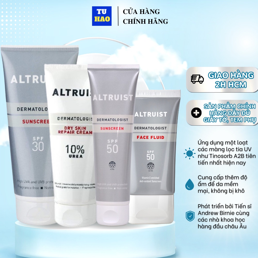 Kem chống nắng Altruist Dermatologist Sunscreen SPF30 - SPF50 50ml