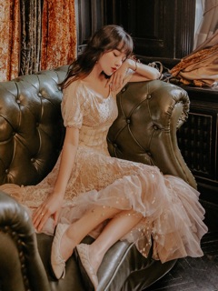 [VIDEO-ẢNH THẬT] Đầm corset cổ điển lấp lánh