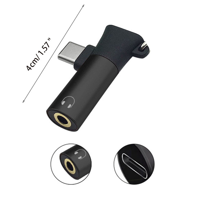 Cáp Sạc 2 Trong 1 Type C Sang 3 5mm Cho P30 Mi 8 6