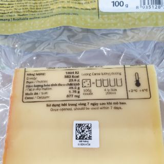 ZELACHI PHÔ MAI GOUDA 100G