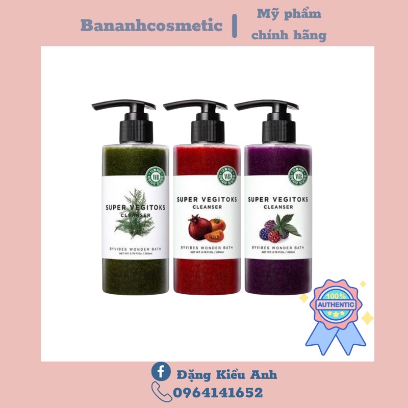 Sữa rửa mặtrau củ super vegitok cleanser