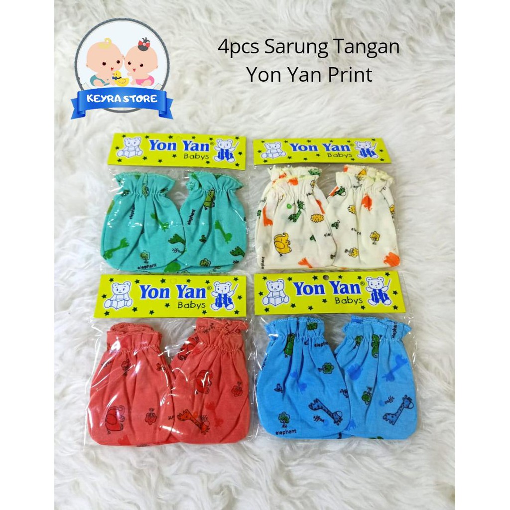 Set 6 Đôi Găng Tay Cao Su In Họa Tiết Xinh Xắn Cho Bé