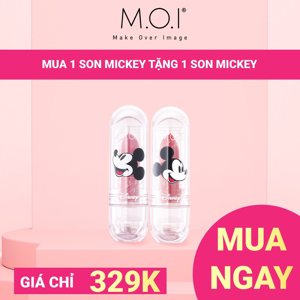 [MUA 1 TẶNG 1] Set 3 Son Dưỡng Có Màu bao gồm cả túi MICKEY [Chính hãng 100%]