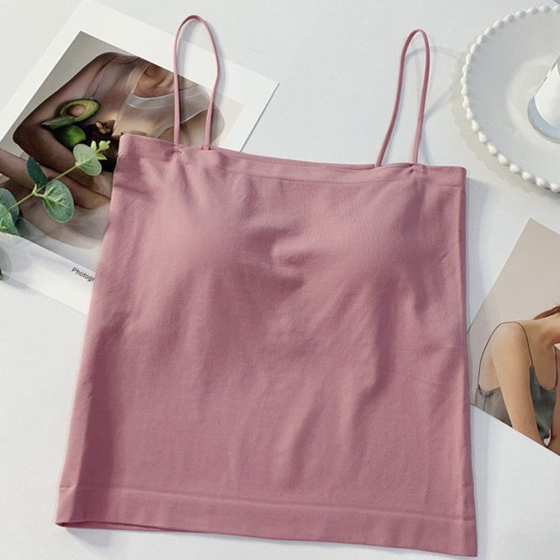 Brroa Áo Ống Hai Dây Màu Trơn Thời Trang Mùa Hè Quyến Rũ Cho Nữ