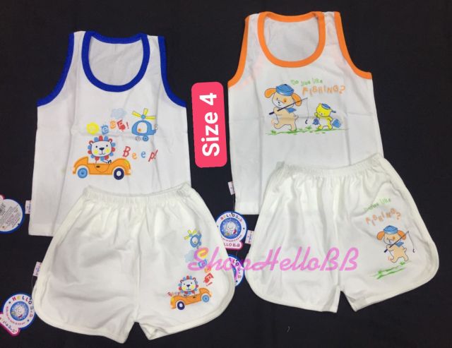 Đủ Size 1-10 bé trai 6-29kg QUẦN SHORT VIỀN TRẮNG HELLO B&amp;B - Hello BB hình in ngẫu nhiên tùy theo size