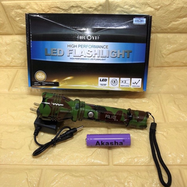 Đèn pin siêu sáng Police C6 loại pin sạc ♥️♥️