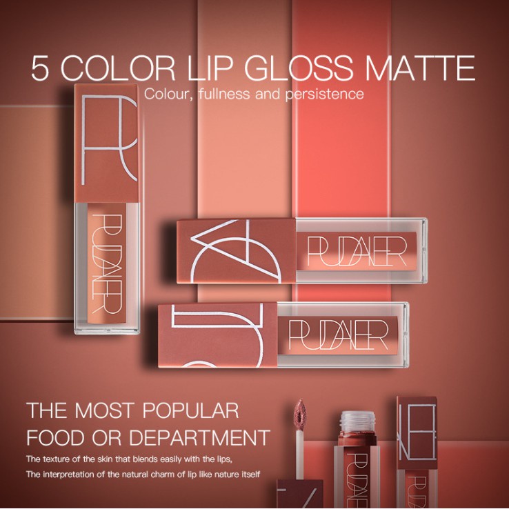 Bộ 5 son môi Pudaier chất lì lâu trôi chống thấm nước 180g