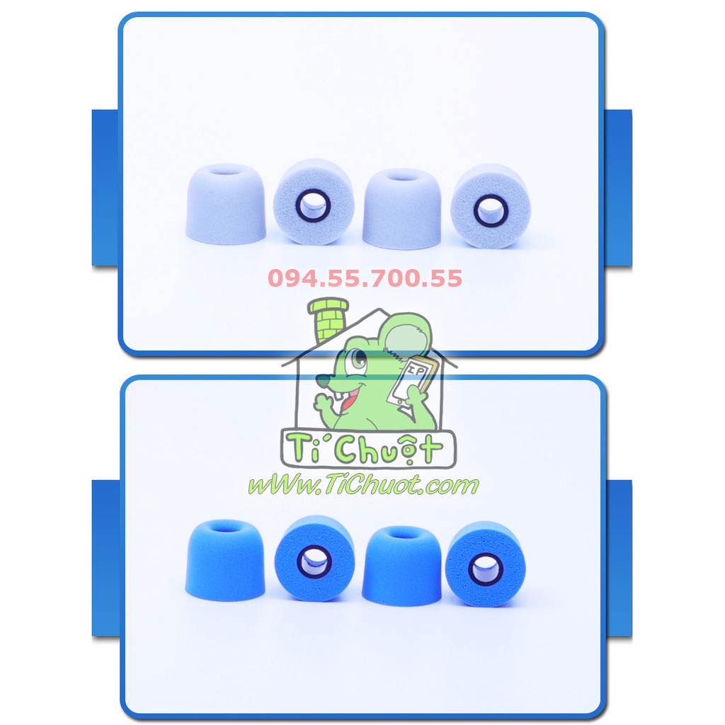 Nút Bọt Biển Tai Bluetooth TWS Nút Ngắn Lõi 4.5mm Cao 7mm