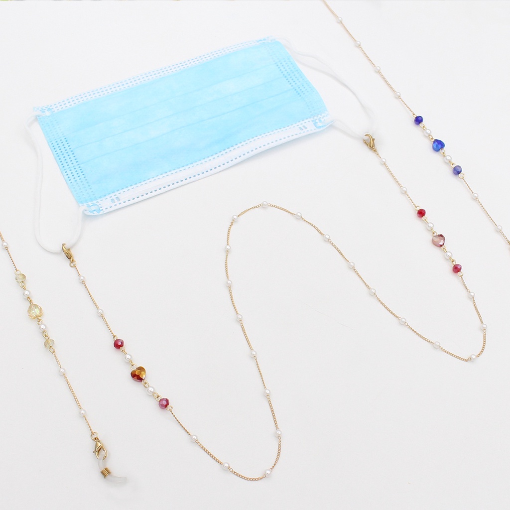 Dây đeo khẩu trang phong cách Hàn Quốc ngọt ngào thời trang -  Khối lấp lánh sang trọng