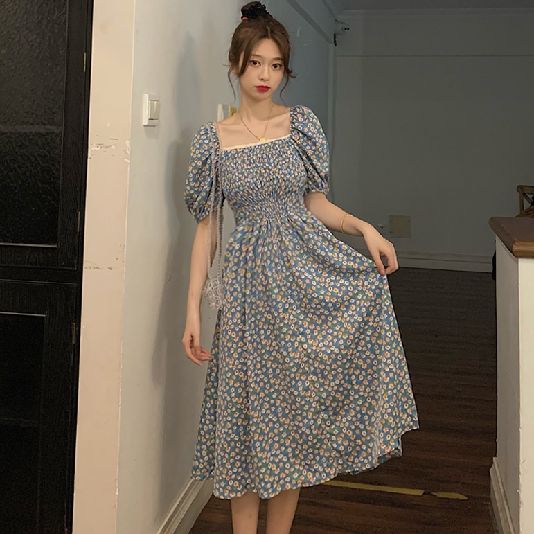 Đầm Maxi Dáng Ôm In Hoa Kiểu Hàn Quốc Thời Trang Mùa Hè Cho Nữ