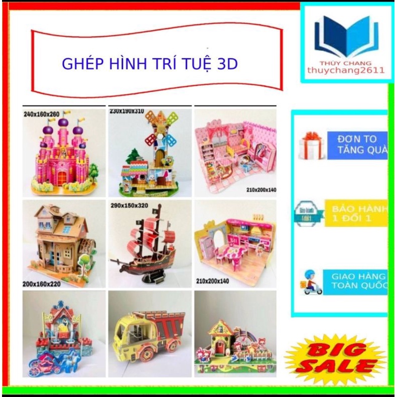 Ghép hình 3D Cỡ Lớn Nhất(nhiều mẫu được chọn)