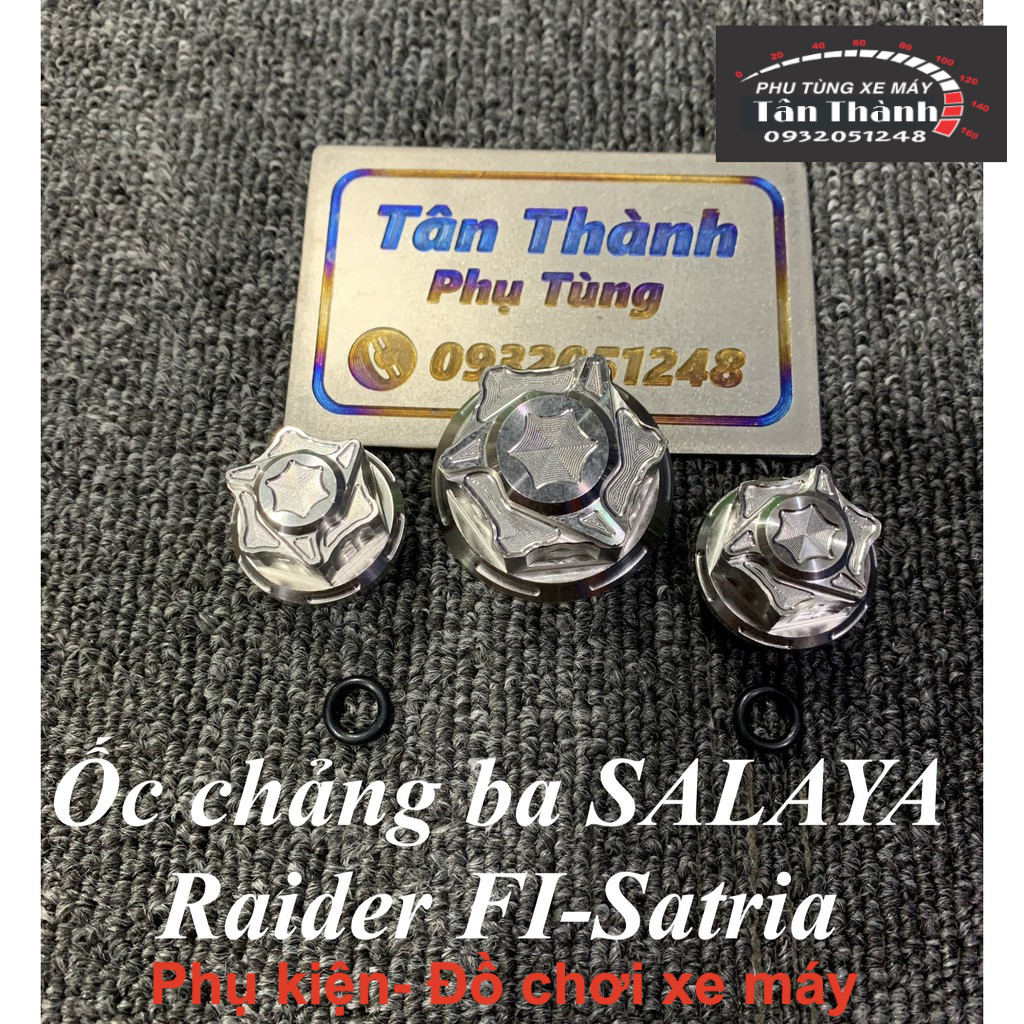 Bộ ốc chảng ba SALAYA Raider FI, Satria ( bộ 3 con)