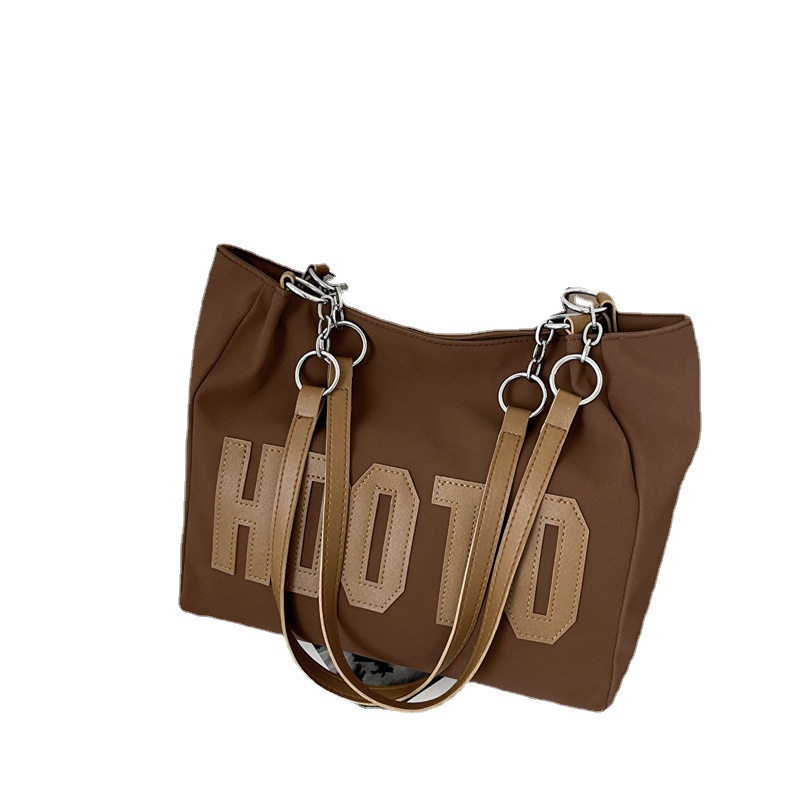 Túi Đeo Vai Cỡ Lớn In Chữ Đơn Giản Thời Trang Mùa Thu 2022