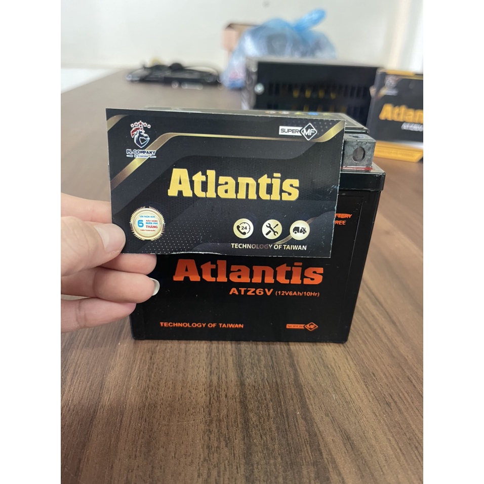 Ắc quy xe máy ATZ6V - 12V 6Ah dành cho Lead, Vision, Air Blade, SH, Nozza, Janus, NVX,....