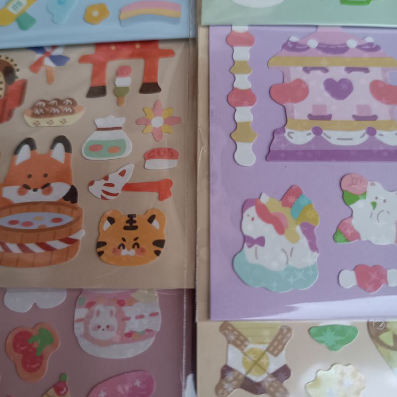 Vỉ 20 bộ hình dán Sticker Gooka nhật bản Gooka tent sticker funny