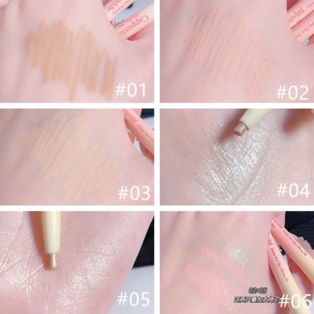 Bút Phấn Mắt CAPPUVINI Có Độ Bóng Cao Chống Nhòe Cho Người Mới Bắt Đầu Trang Điểm