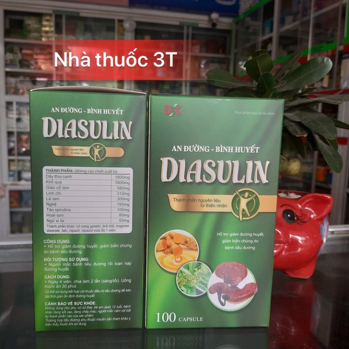 DIASULIN AN ĐƯỜNG - BÌNH HUYẾT, ổn định đường huyết, giảm nguy cơ biến chứng tiểu đường.