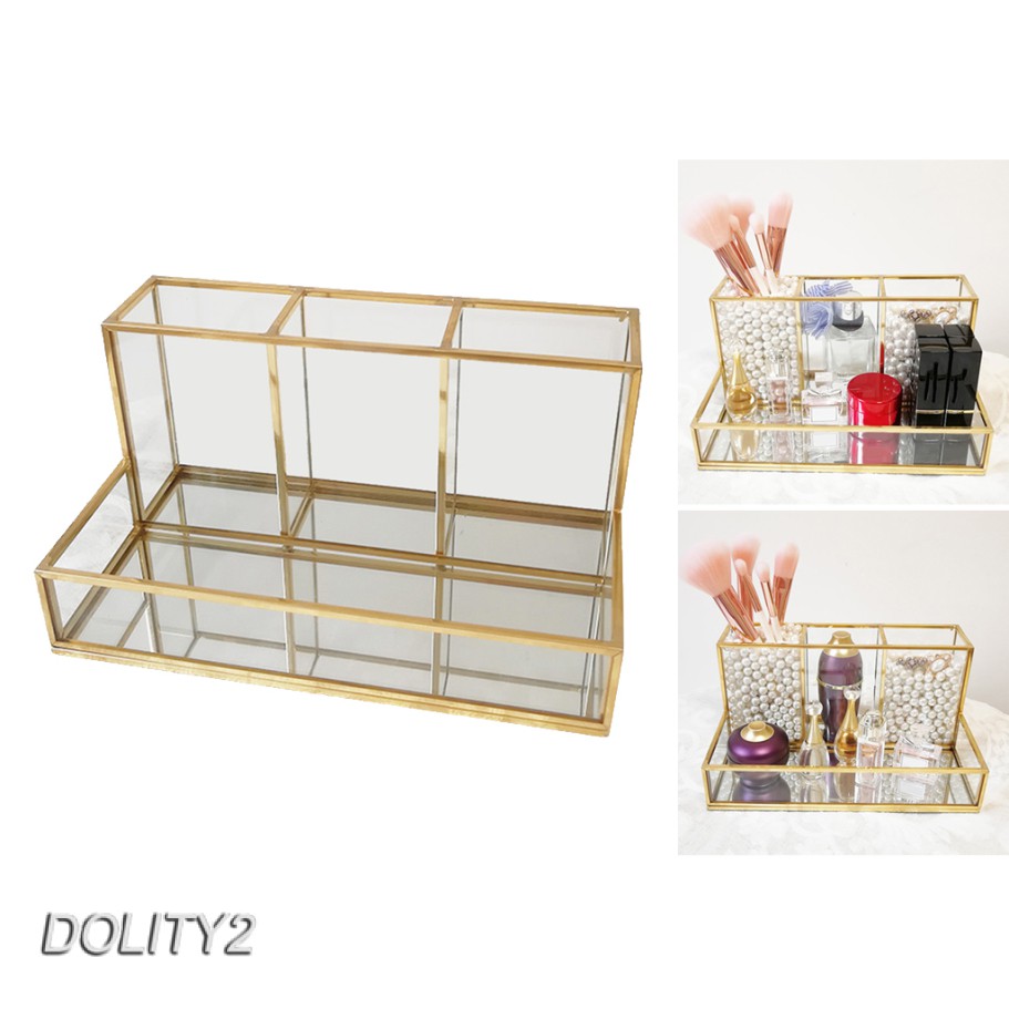 (Hàng Mới Về) Set 2 Hộp Đựng Đồ Trang Điểm / Son Môi Đa Năng Tiện Dụng