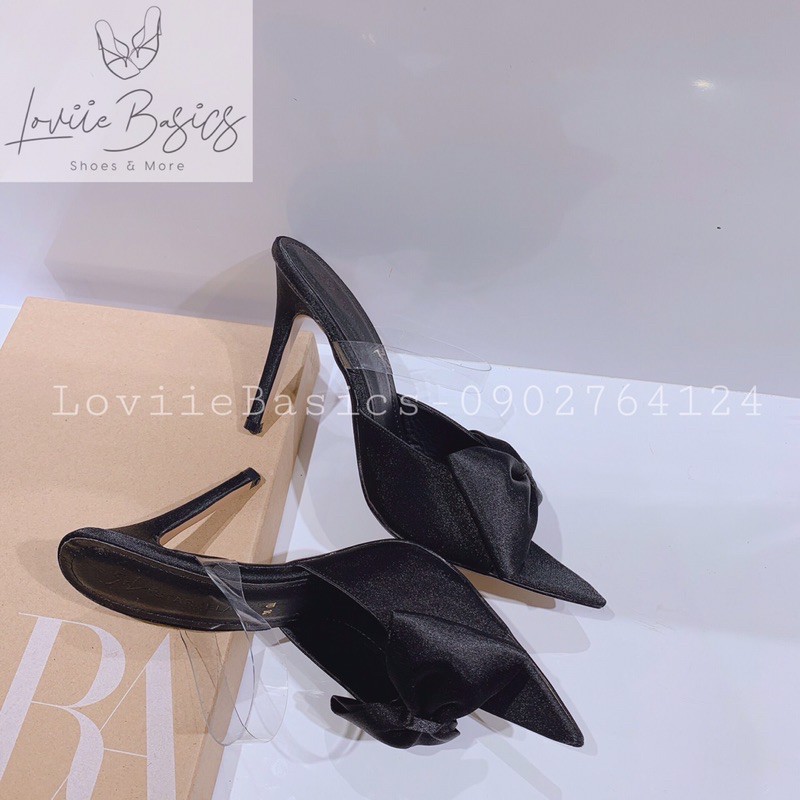 DÉP CAO GÓT 9CM LOVIIE BASICS - GUỐC CAO GÓT NƠ - GUỐC MŨI NHỌN 9 PHÂN - SỤC CAO GÓT NƠ MŨI NHỌN 9CM  D210403 D200779