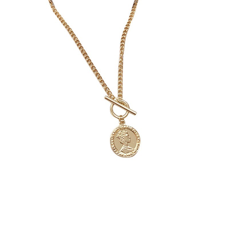 Vòng Cổ Mặt Hình Đồng Xu Độc Đáo Cá Tính B653