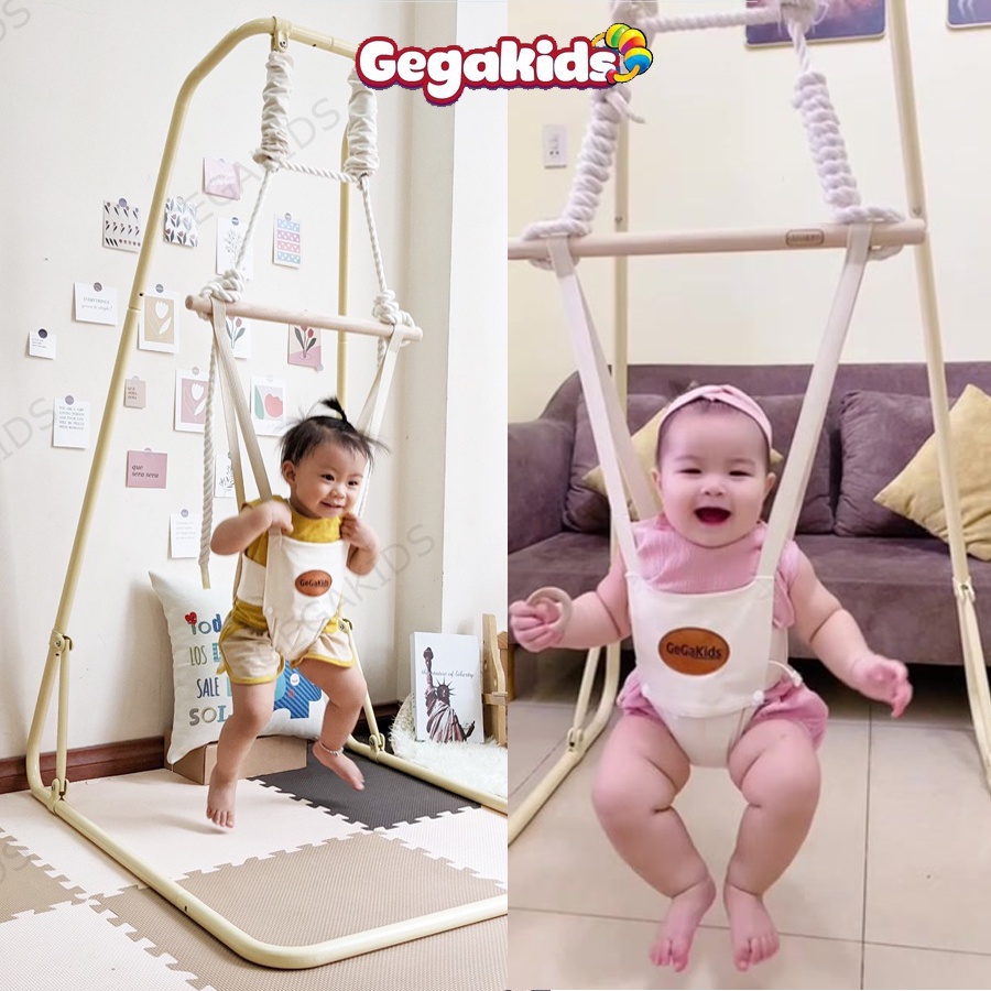 Combo Xích đu và Nhún nhảy - Mẫu cao cấp GGK-L-CC-JS01 - GEGAKIDS VIỆT NAM