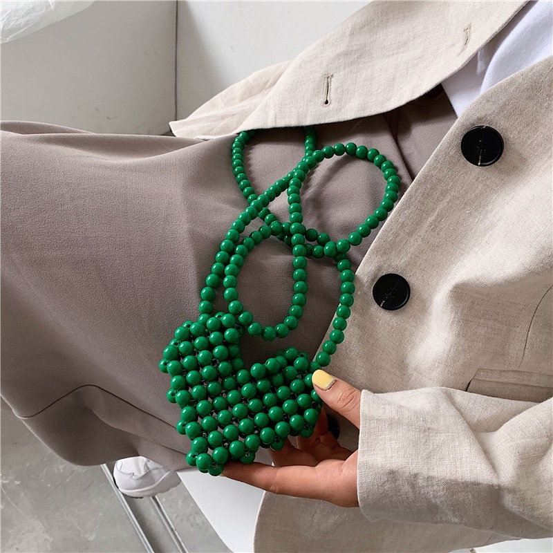 Túi Xách Mini Phối Dây Xích Kiểu Trái Tim Xinh Xắn Dành Cho Nữ