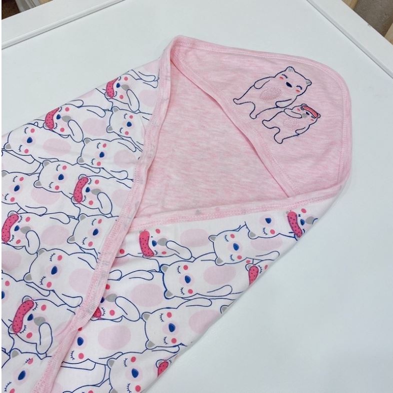 CHĂN Ủ ĐA NĂNG CÓ MŨ LITTLE DUCK CHO BÉ