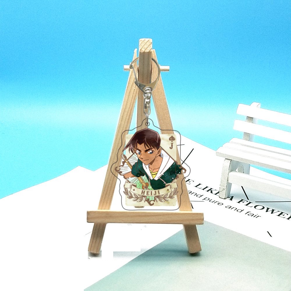 ( Mica trong acrylic ) Móc khóa THÁM TỬ LỪNG DANH CONAN Detective Conan ver CARD anime chibi dễ thương xinh xắn