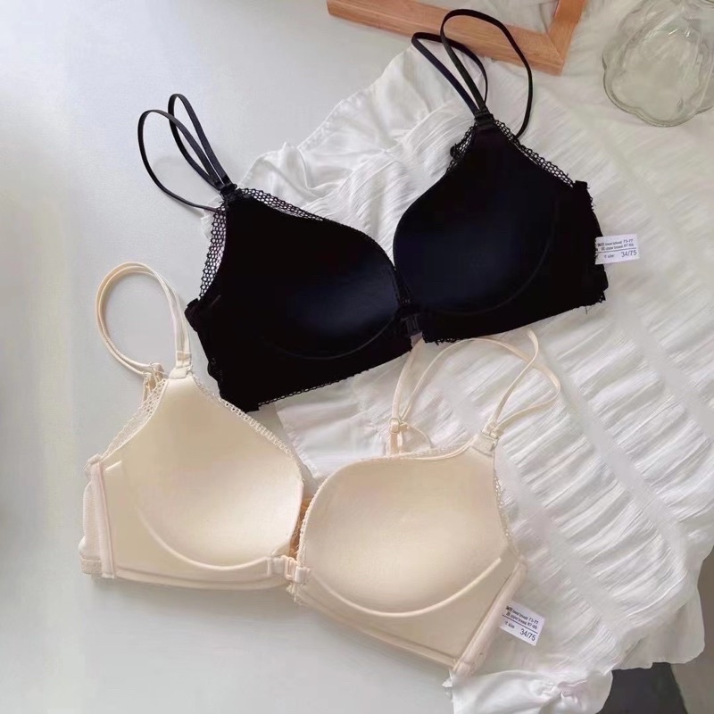 Bộ Đồ Lót Nữ Nâng Ngực 2 Dây, Áo Ngực Ren Đẩy Định Hình Ngực 1125