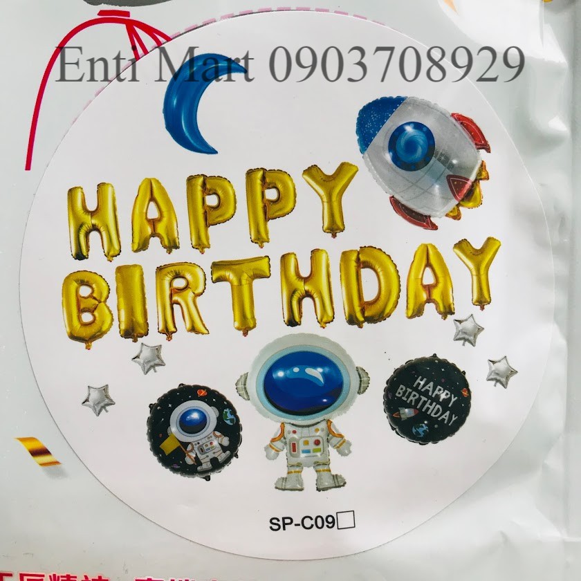 Set bóng sinh nhật phi hành gia độc lạ và nhiều phụ kiện khác