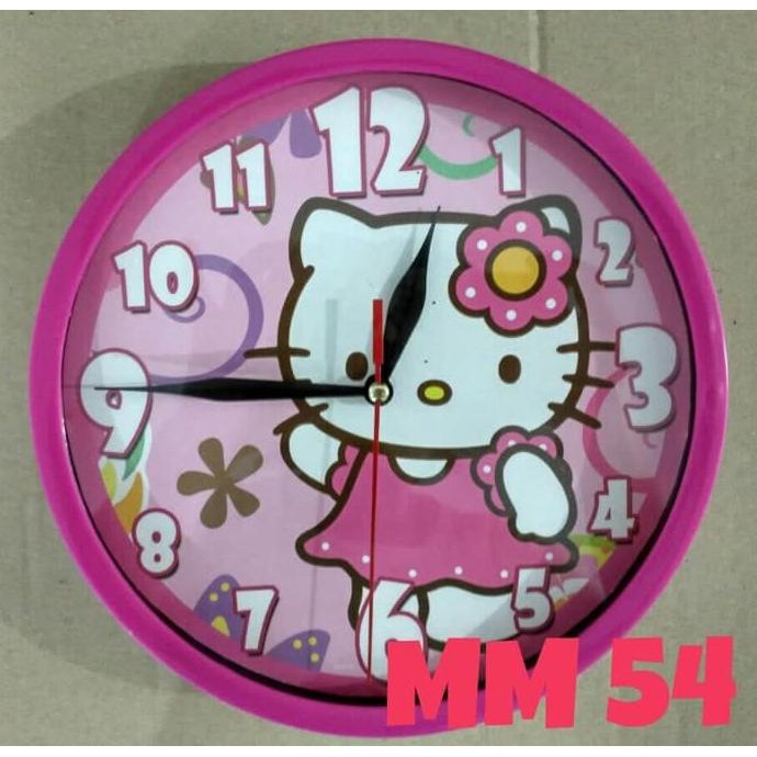 Đồng Hồ Treo Tường L26 Hình Hello Kitty Mm54 Dễ Thương Xinh Xắn