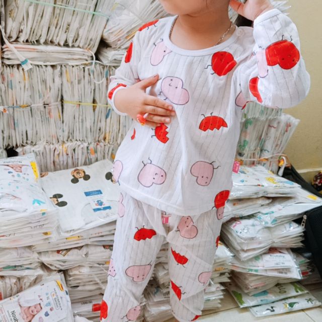 Combo sỉ 50 bộ cotton giấy bé trai/gái