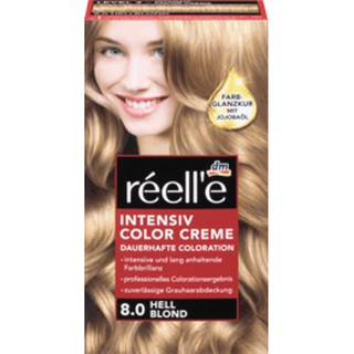 Nhuộm tóc chuyên sâu Creme Hellblond vàng nâu nhạt 8.0