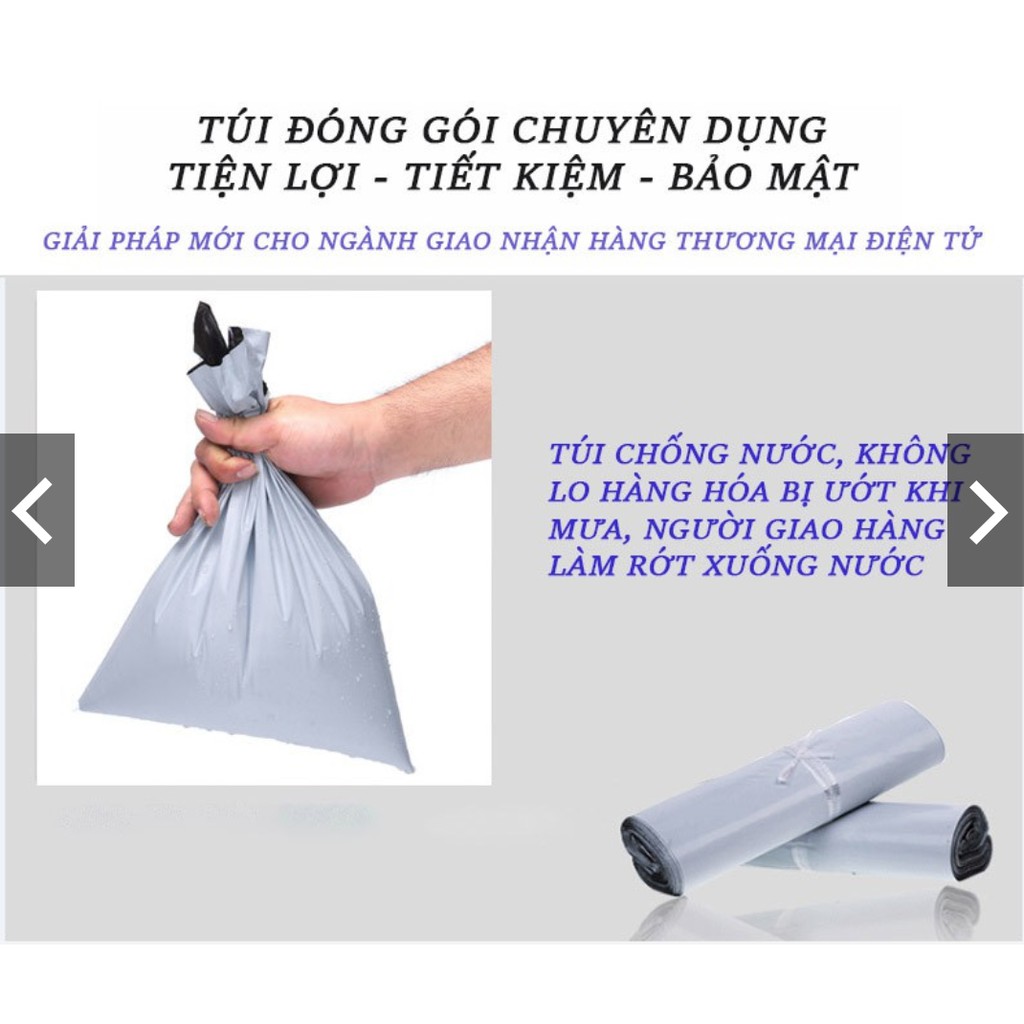 Túi đóng hàng PE (chuyên dụng, bảo mật, chống nước) Nhiều size cm màu trắng thay thùng carton túi đóng hàng phụ kiện