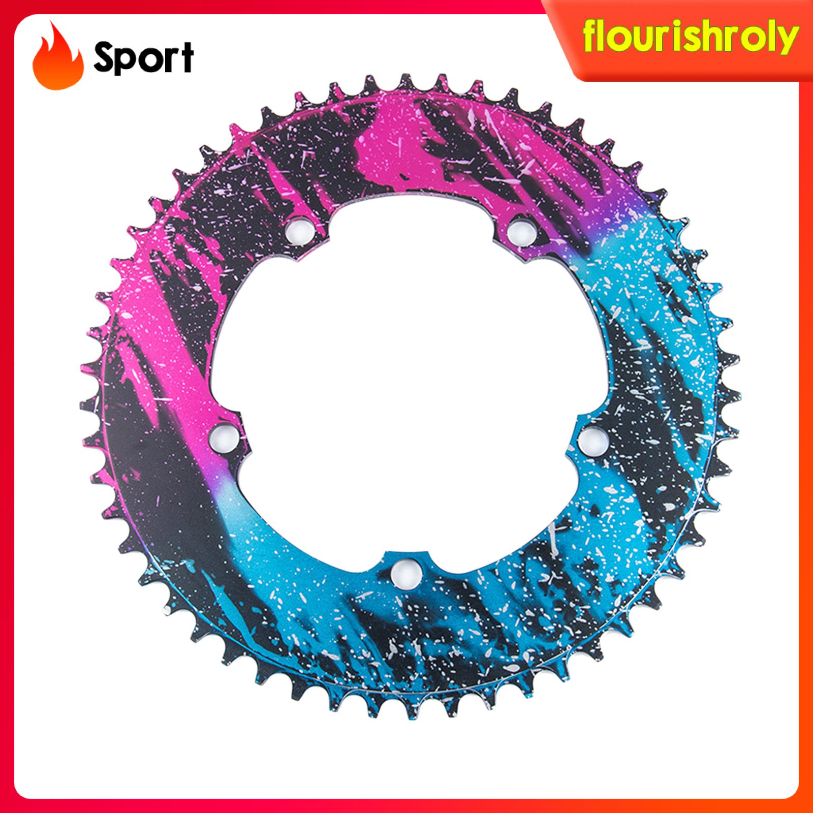 [RolySport]Bike Chainring Single Speed Road 54T/56T BCD130 Sprocket Refit Chainwheel