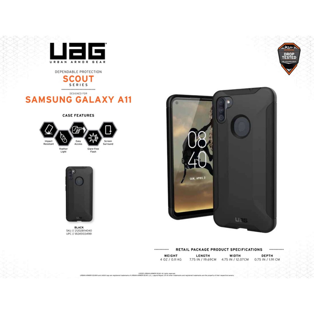 Ốp lưng UAG Scout cho Samsung Galaxy A11 [6.4-inch]