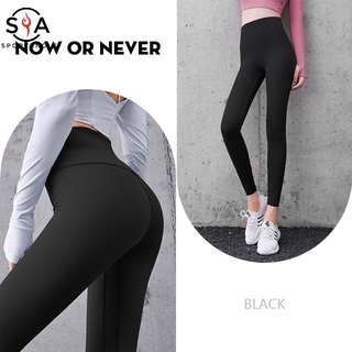 [Sportsangel]Quần Legging Thể Thao Cho Nữ，Dài không có vết đào thể dục chạy tập thể dục chặt chẽ chiều cao thắt lưng và hông quần yoga