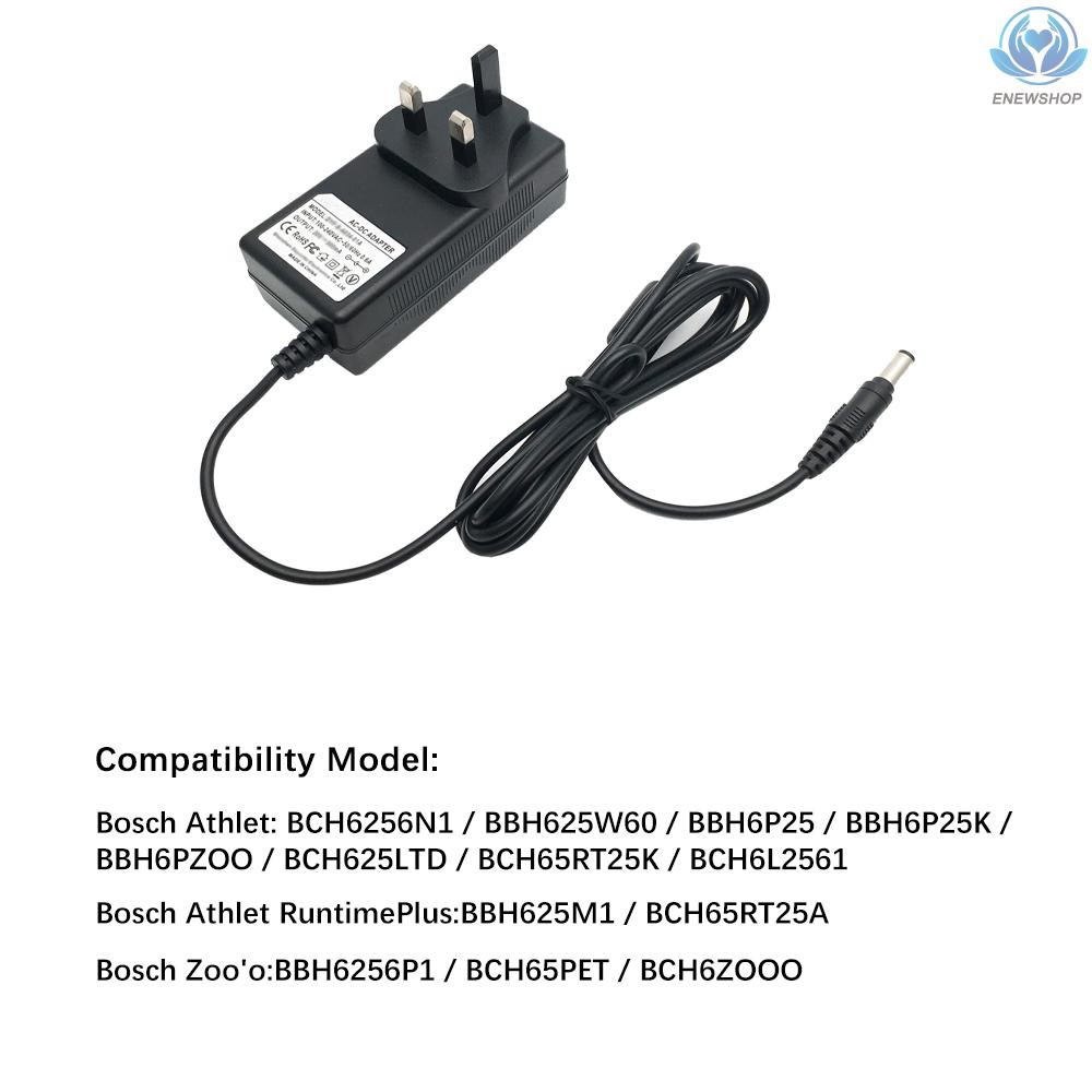 【enew】DYF-S-A030500 Vac Charger Vacuum Adapter 30V 500mA Cordless Vacuum Cleaner Bosch Zooo BCH6ZOOO BCH65PET Bosch Athlete BCH6L2561 BBH6PZOO BBH6P25K BBH625W60 BBH6P25 Bosch Siemens 12 Vacuum Power Adapter